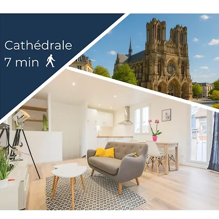 Appartement lumineux avec terrasse Reims Extérieur photo